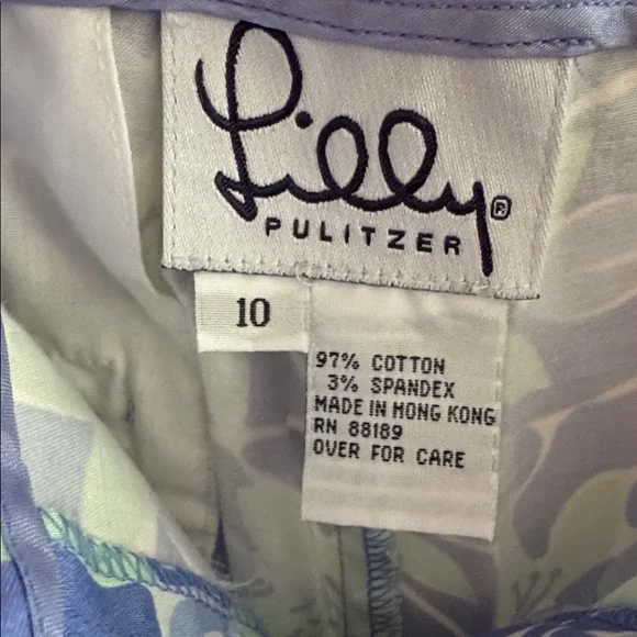 Lilly Pulitzer purple and green pants size 10 - Picture 7 of 7